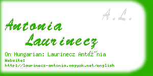 antonia laurinecz business card